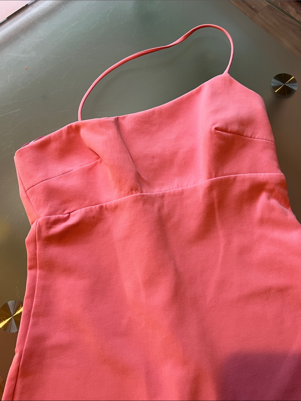 Zara Pink Asymmetrical Dress - Picture 7 of 9